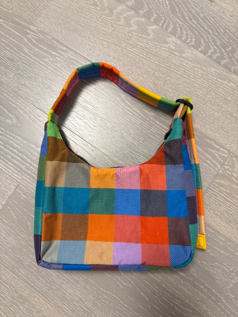 NWT Baggu Madras Mini Nylon Shoulder Bag - Picture 2 of 4